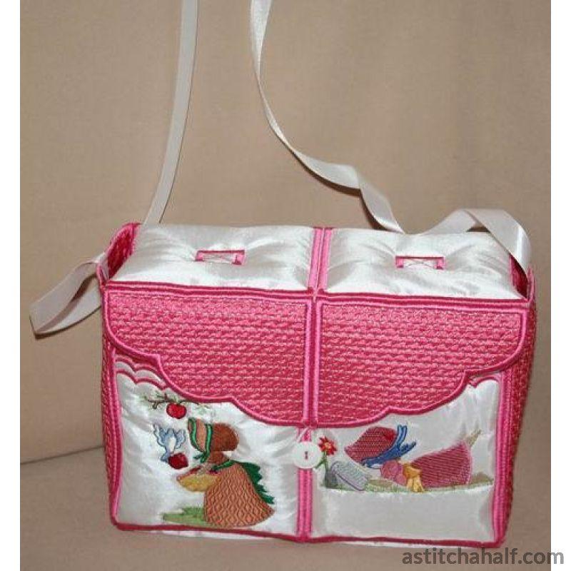 Miss Bonnet Tote Bag 03 - a-stitch-a-half