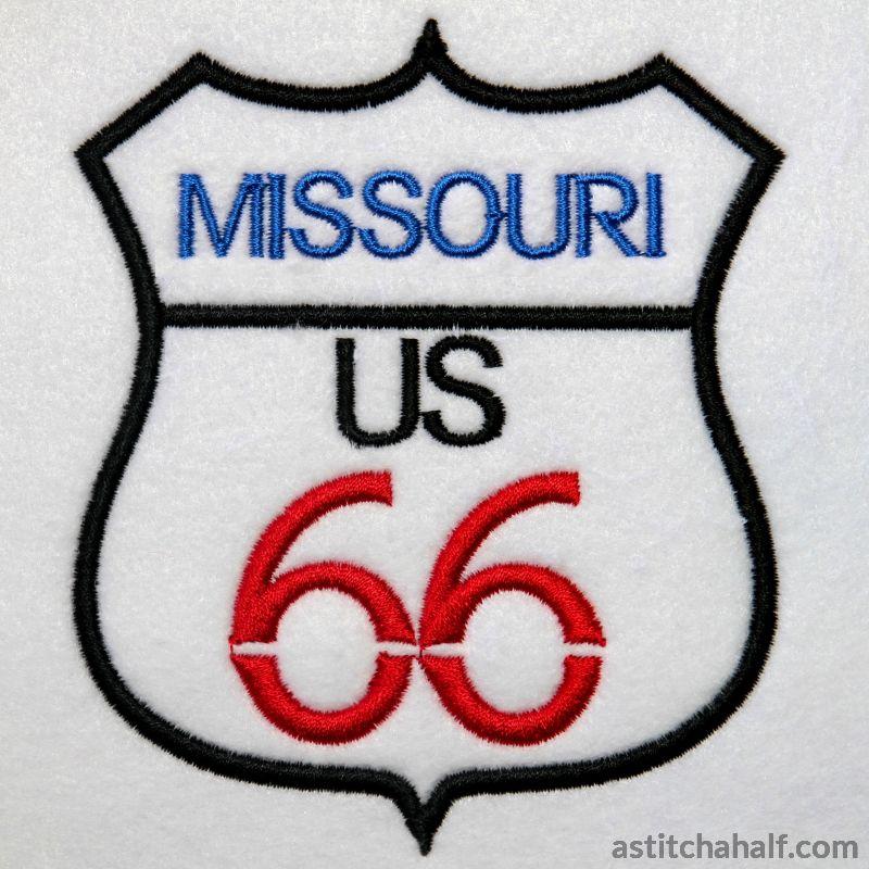 Missouri Route 66 - aStitch aHalf