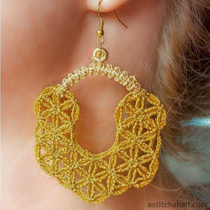 Moroccan Freestanding Lace Earrings - aStitch aHalf