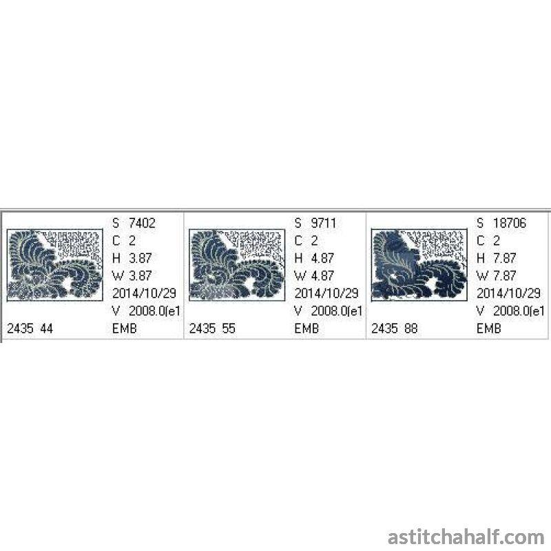 Most Popular Feathers Quilt Block - aStitch aHalf