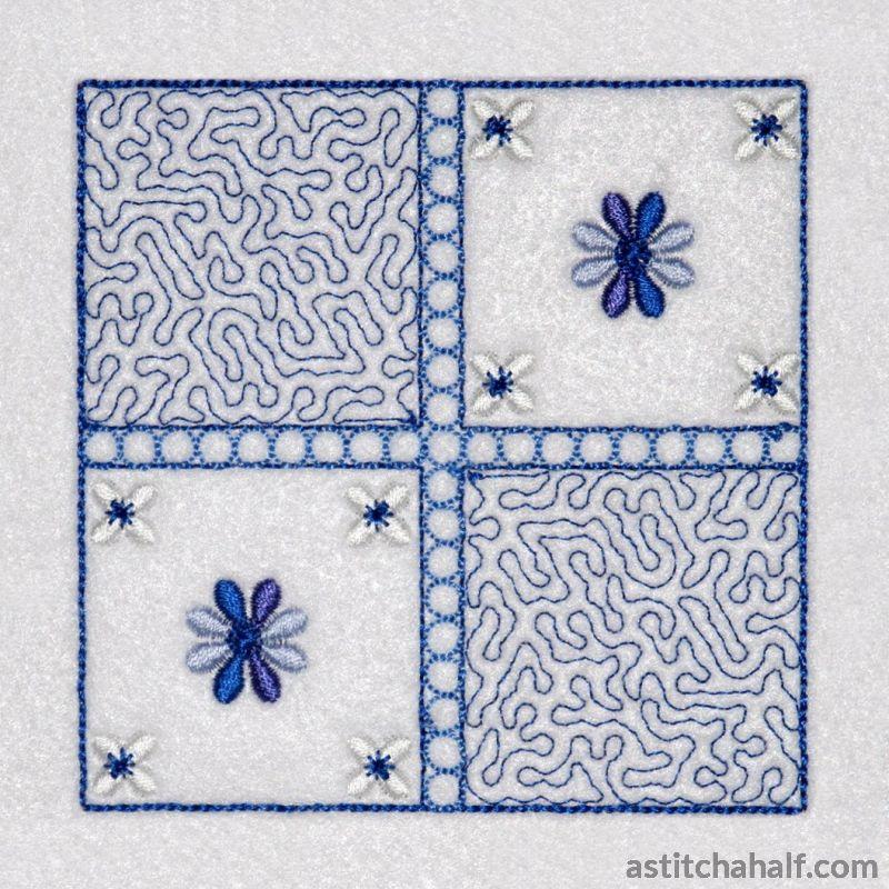 Most Popular Stippling Quilt Block - aStitch aHalf