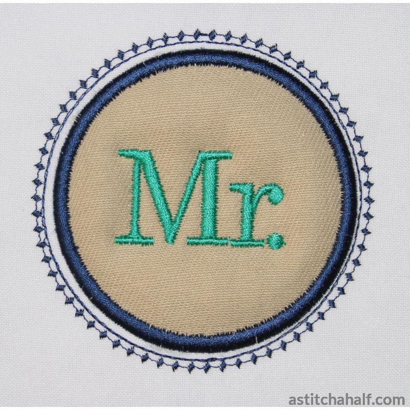 Mr in Embroidery - aStitch aHalf