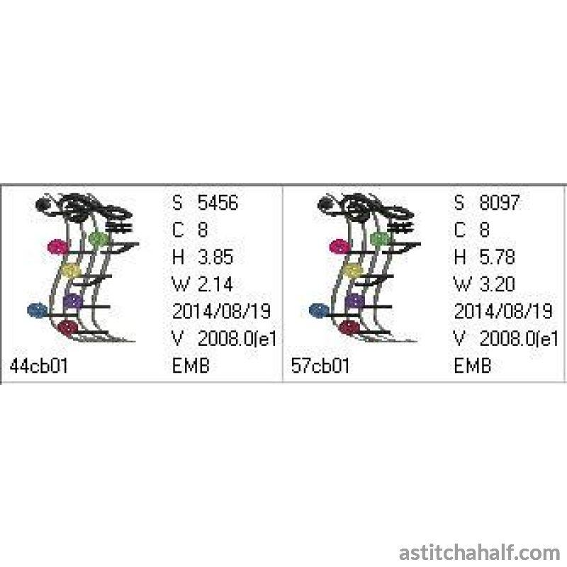 Music buttons - aStitch aHalf