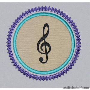 Music Notes Combo - aStitch aHalf