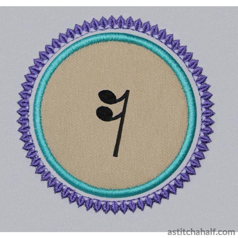 Music Notes Combo - aStitch aHalf