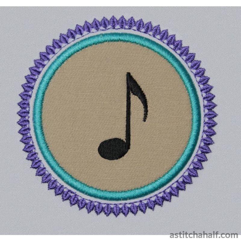 Music Notes Combo - aStitch aHalf