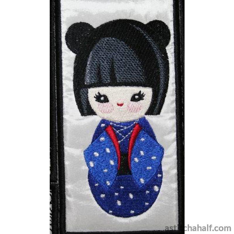 Nanako Kokeshi Doll - a-stitch-a-half