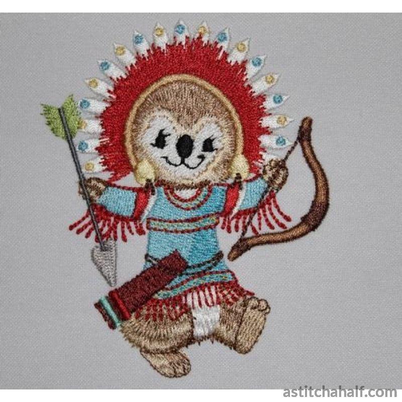 Native American Fuzzy Kocum - aStitch aHalf