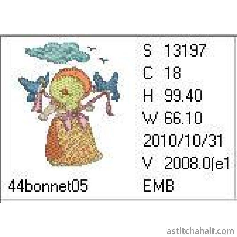 Nature Miss Bonnet - a-stitch-a-half