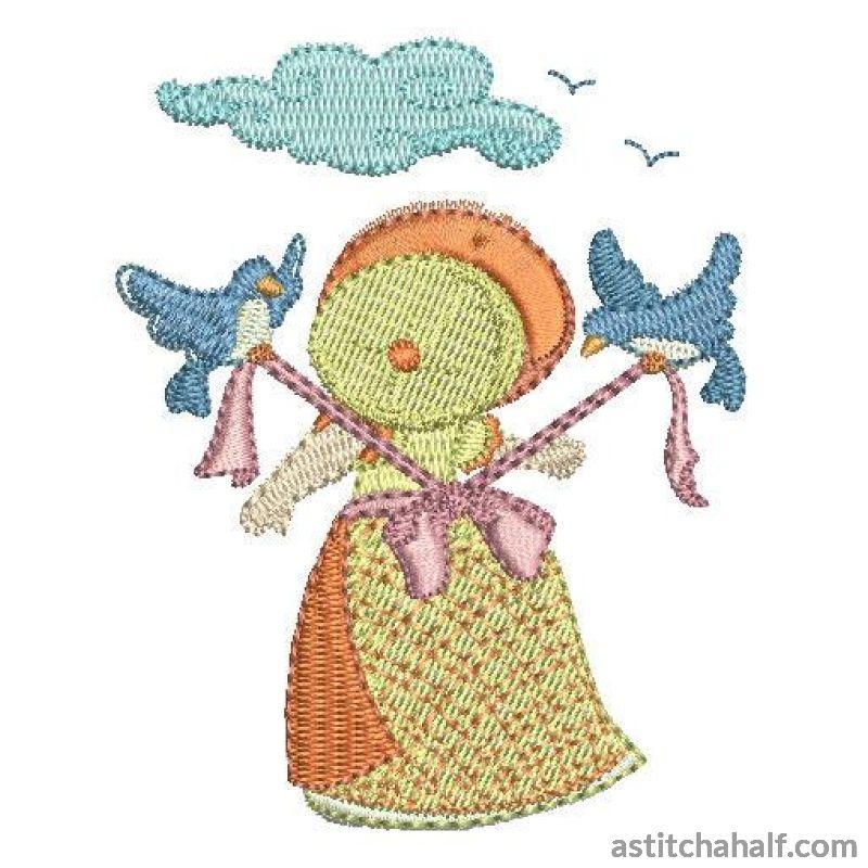 Nature Miss Bonnet - a-stitch-a-half