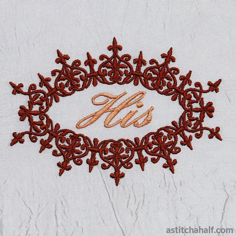 Nottingham Filigree His and Hers - aStitch aHalf