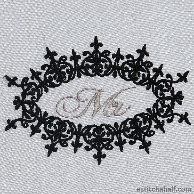 Nottingham Filigree Mr and Mrs - aStitch aHalf
