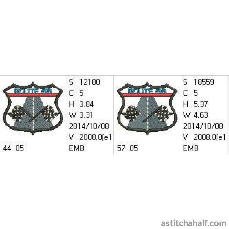 On the Road Route 66 - aStitch aHalf