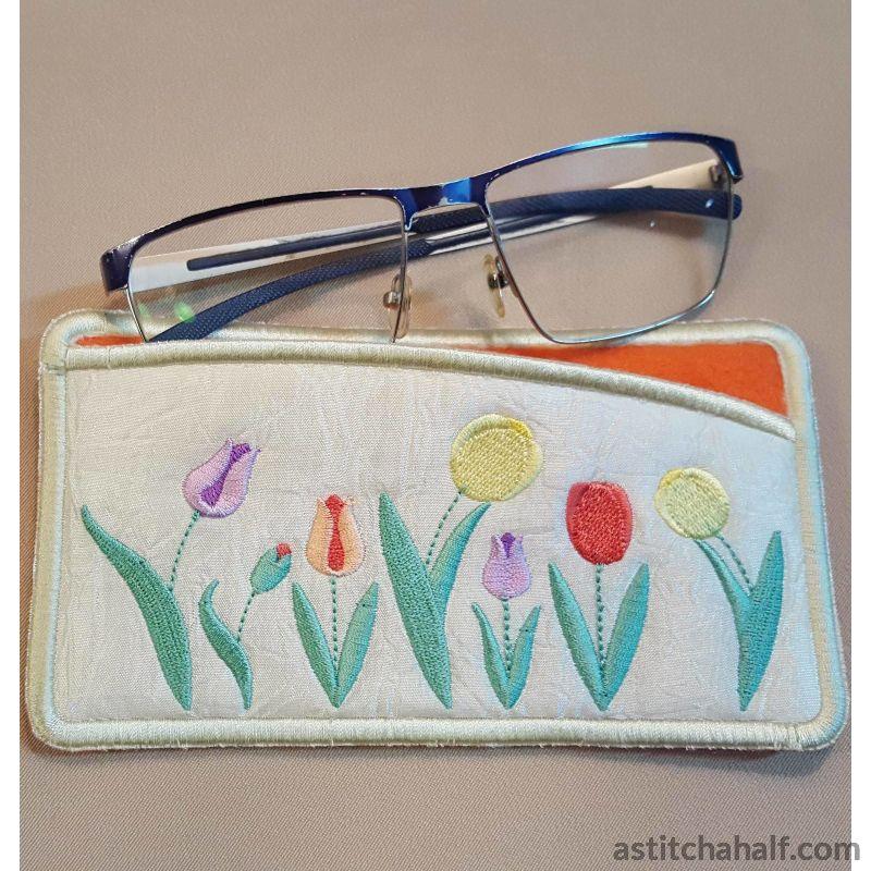 Oodles of Tulips Eyeglass Case