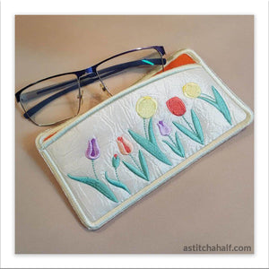 Oodles of Tulips Eyeglass Case