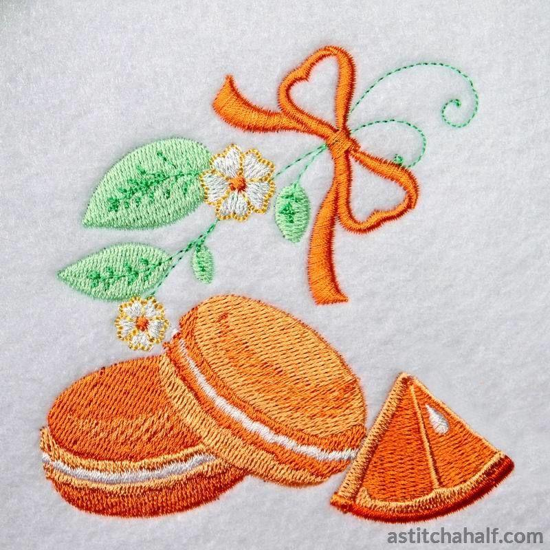 Orange Macaroons - aStitch aHalf