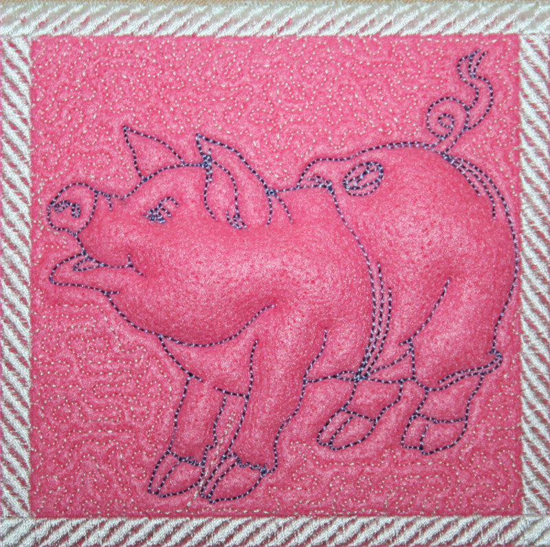 Trapunto Love aPiggy - a-stitch-a-half