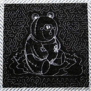 Pandas Trapunto - a-stitch-a-half