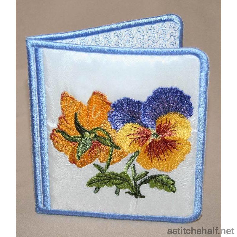 Pansy Wallet - a-stitch-a-half