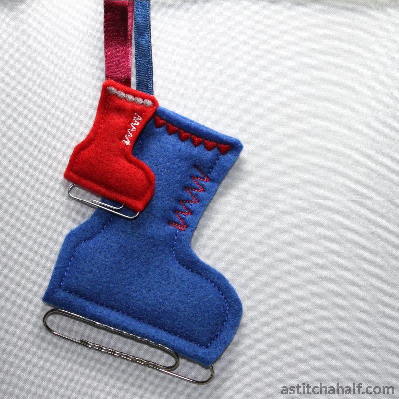 Paperclip Ice skate - aStitch aHalf