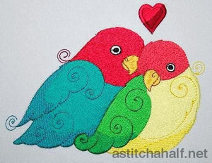 Parrot Love - a-stitch-a-half