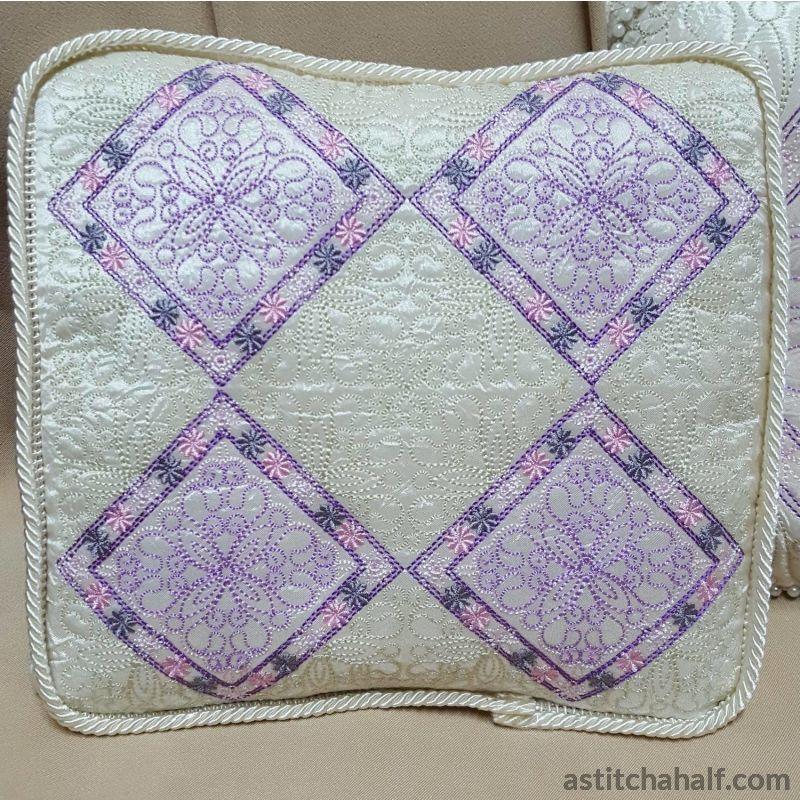 Pastel Dreams Pillow Quilt - aStitch aHalf