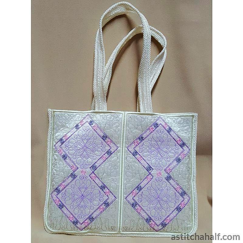 Pastel Dreams Skinny Tote - aStitch aHalf
