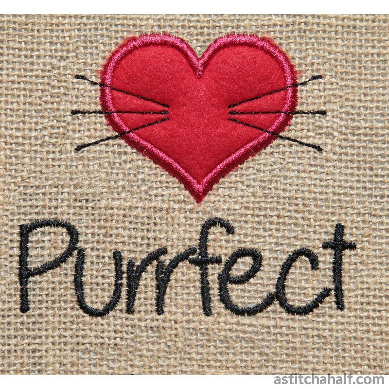 Peaceful Cat Silhouette - aStitch aHalf