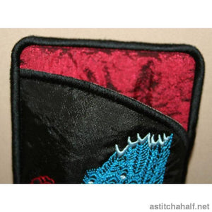 Peacock Eyeglass Cases 02 - a-stitch-a-half