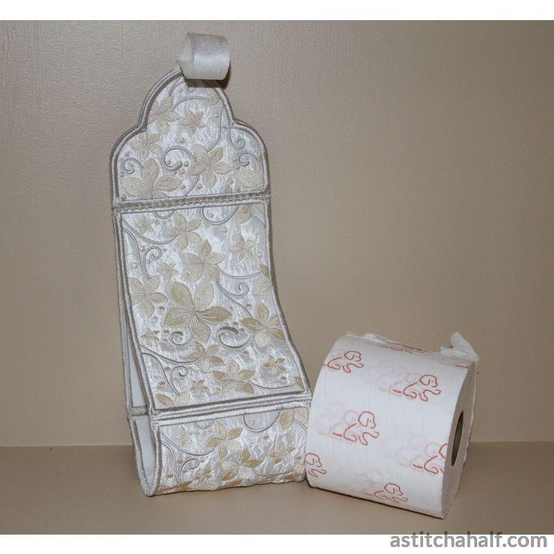 Pearly Promise Toilet Roll Holder - aStitch aHalf