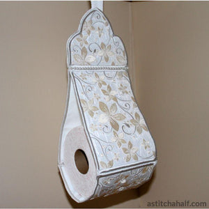Pearly Promise Toilet Roll Holder - aStitch aHalf