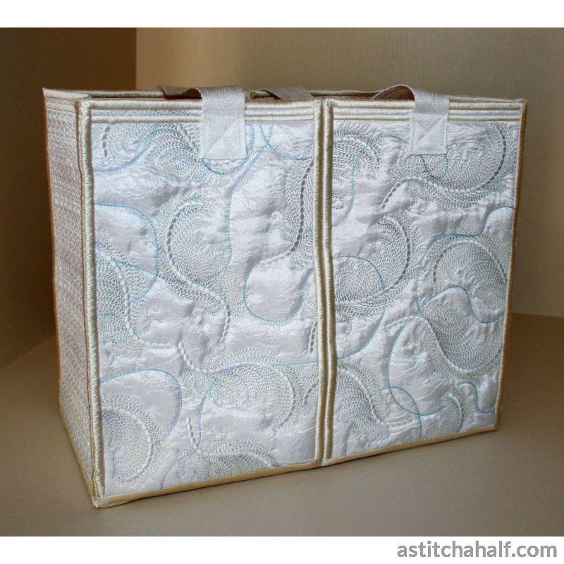 Pearly White Feathery Light Tote Bag - aStitch aHalf