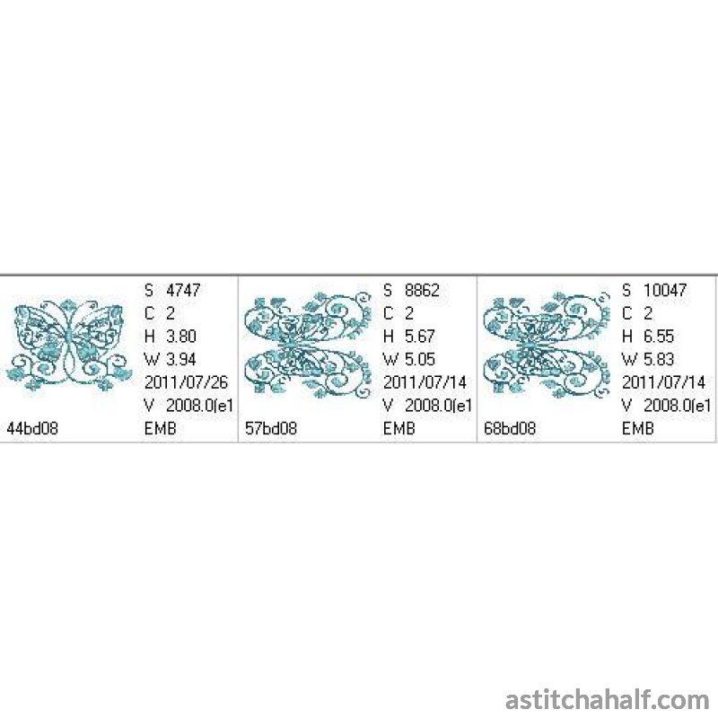 Penche Butterfly Dance - aStitch aHalf