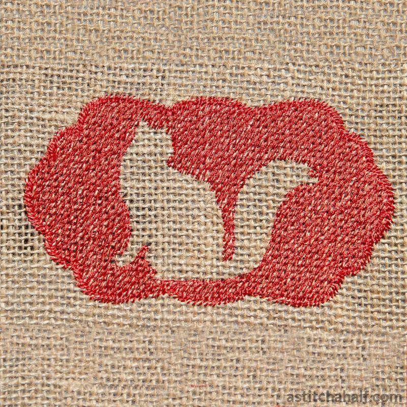 Persian Cat Silhouette - aStitch aHalf