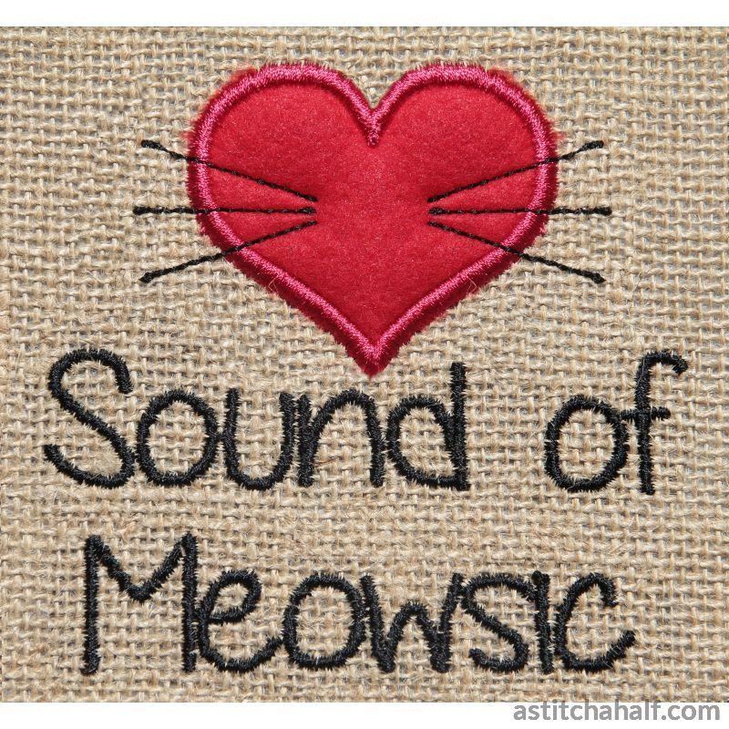 Persian Cat Silhouette - aStitch aHalf