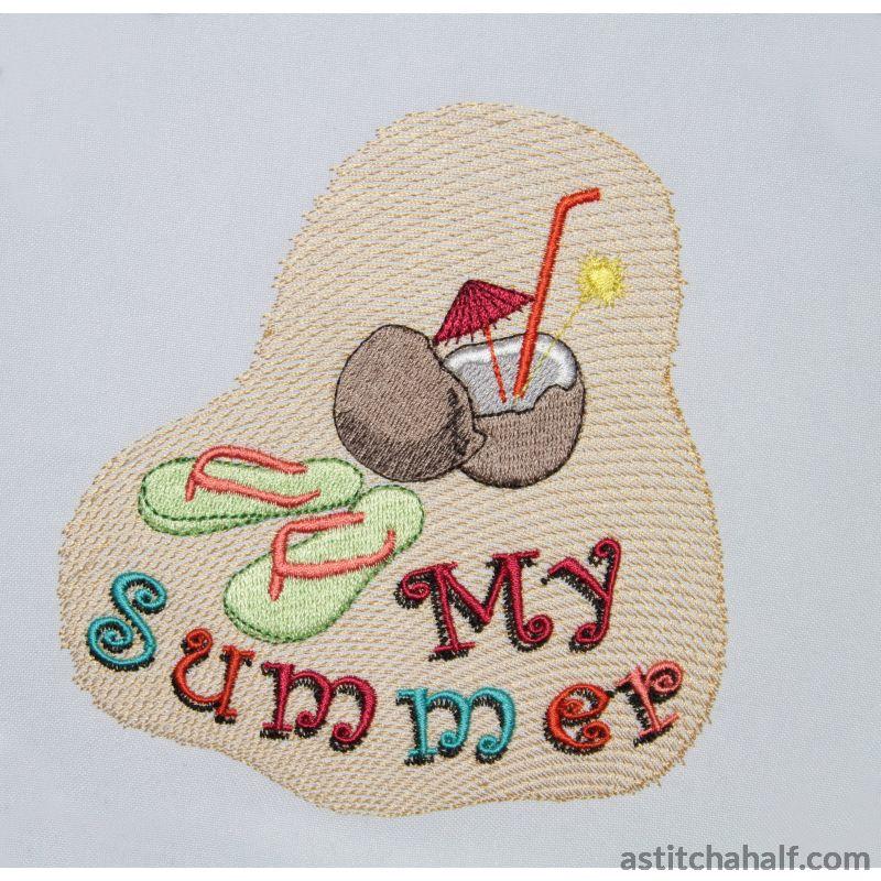 Pina Colada Summer - aStitch aHalf