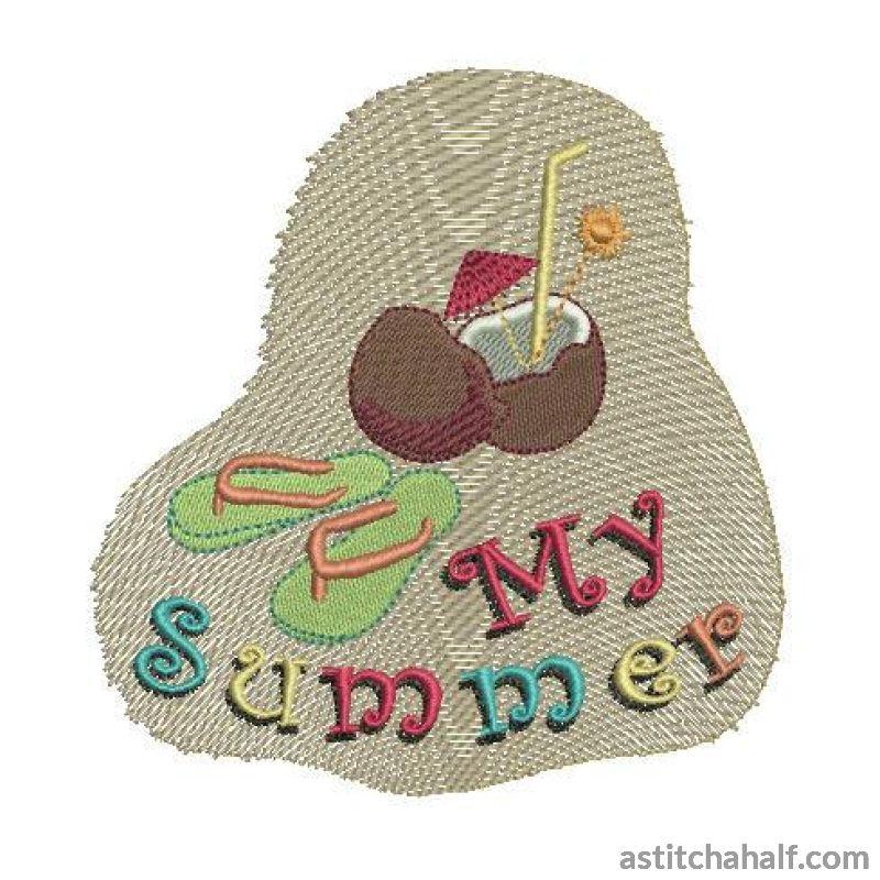 Pina Colada Summer - aStitch aHalf