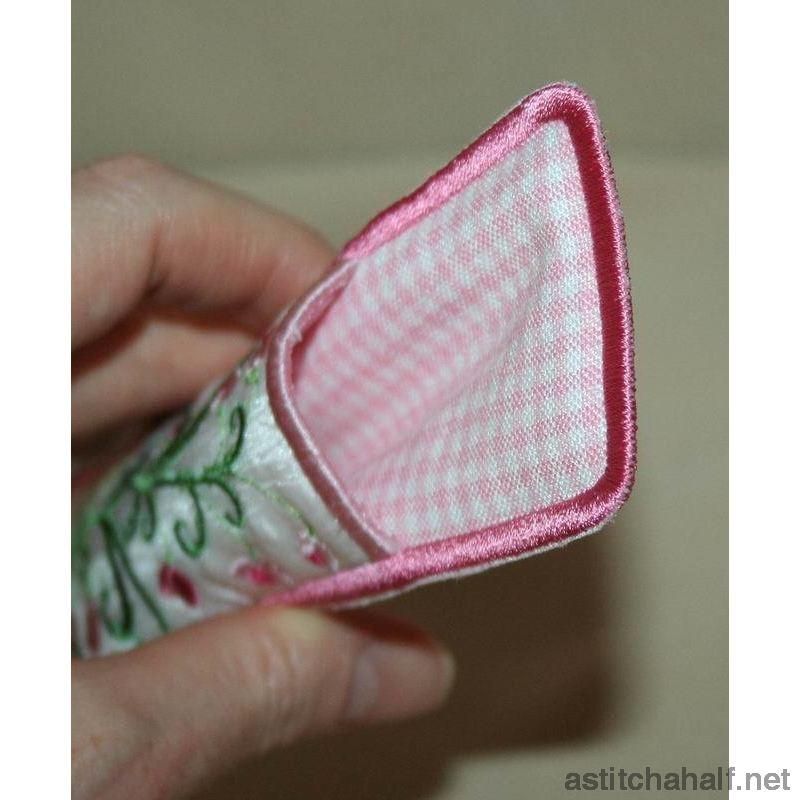 Pink Sprinkles Pen and Pencil Sleeve - a-stitch-a-half