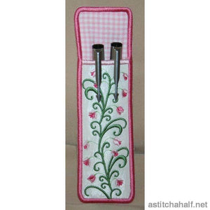 Pink Sprinkles Pen and Pencil Sleeve - a-stitch-a-half