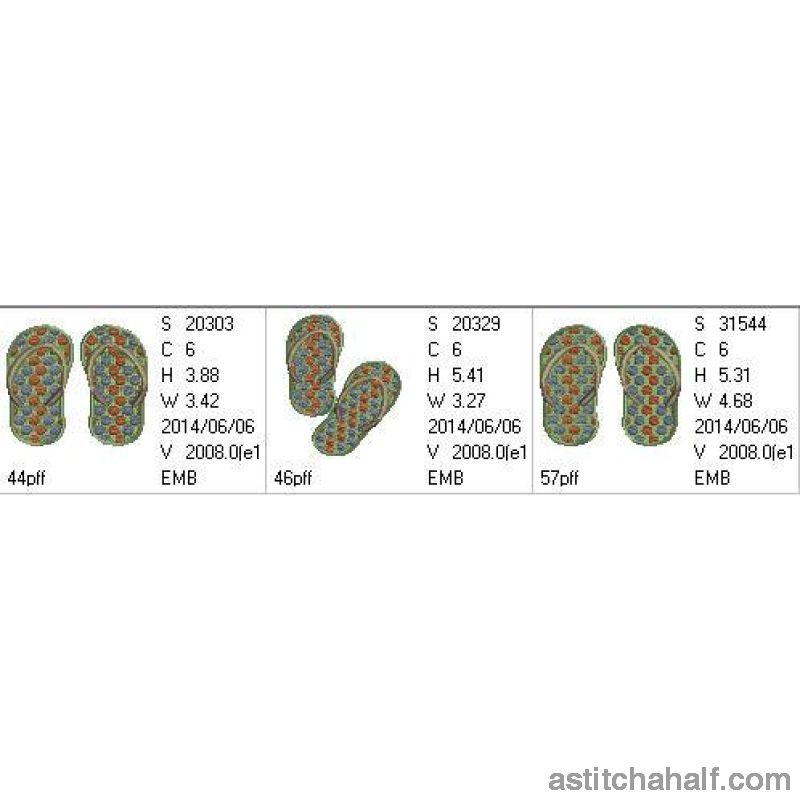 Polka Dot Flip Flops - aStitch aHalf