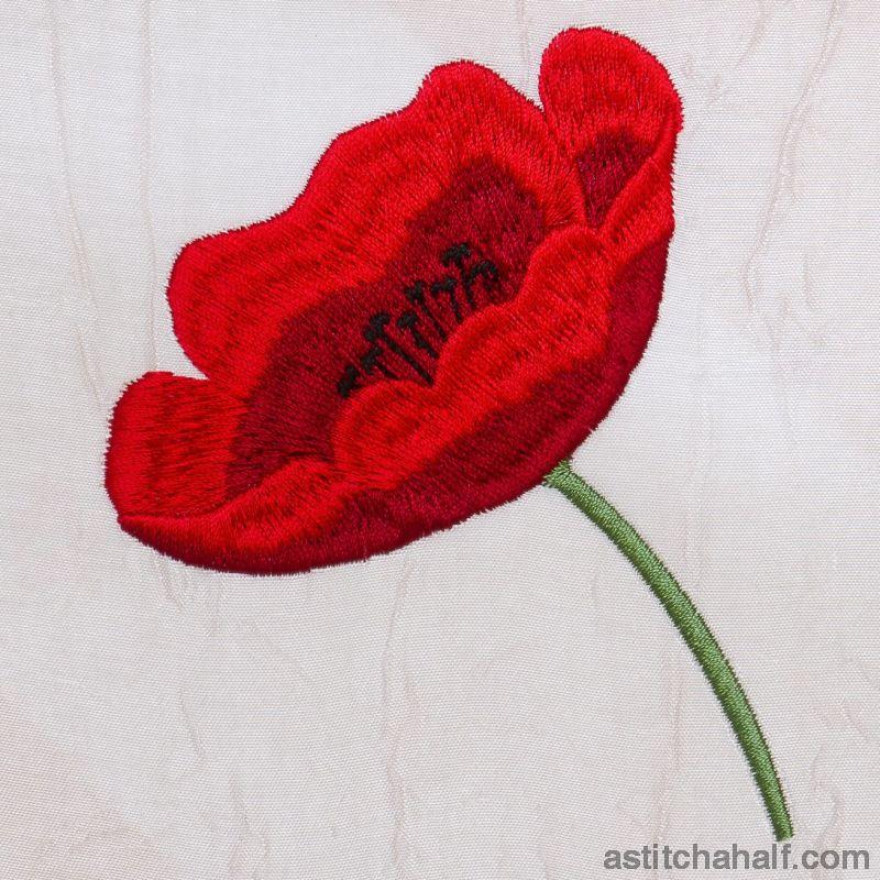 Poppy Perfect - aStitch aHalf