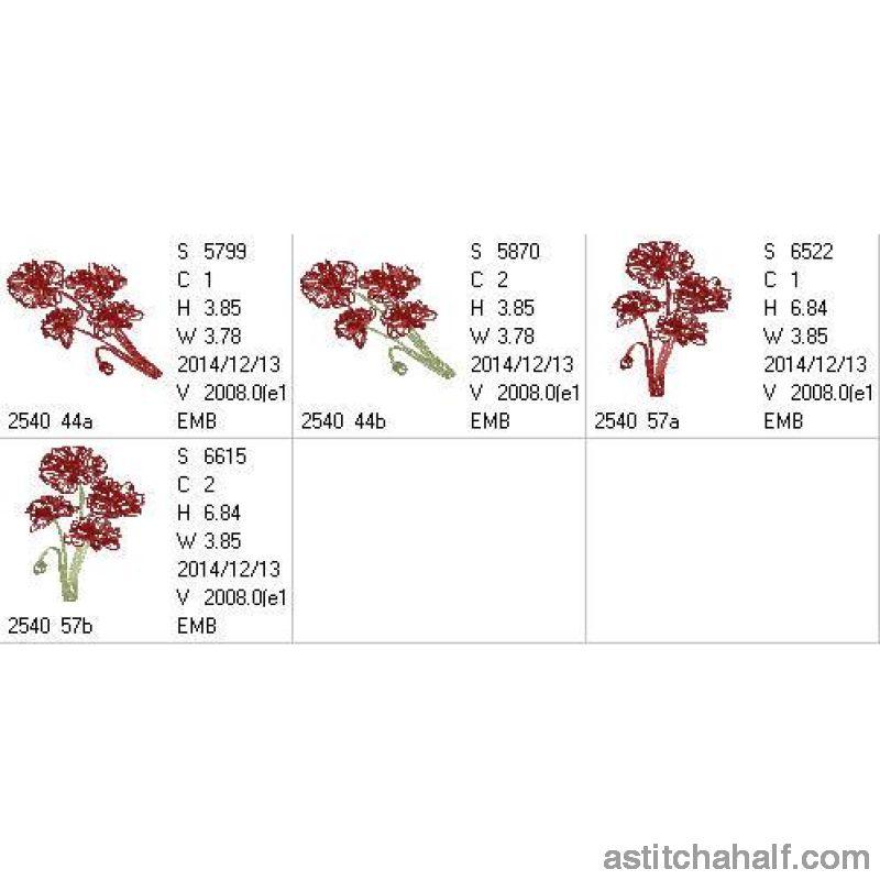 Poppy Pleasure - aStitch aHalf