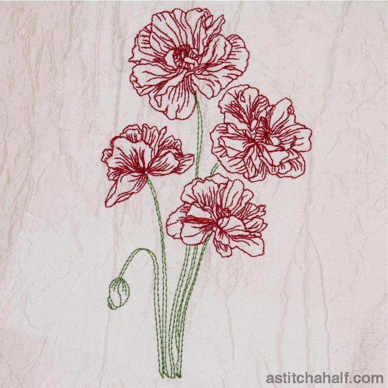 Poppy Pleasure - aStitch aHalf