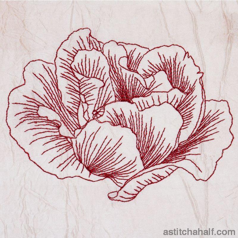 Poppy Romance - aStitch aHalf
