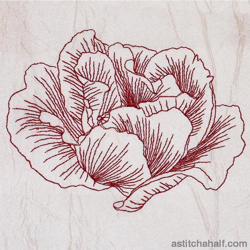 Poppy Romance - aStitch aHalf