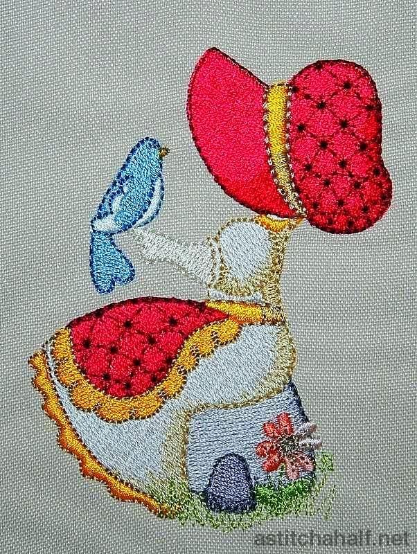 Pretty Bonnet - aStitch aHalf