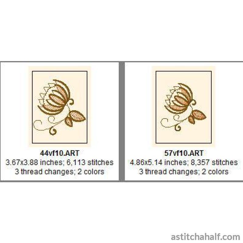 Protea in Vogue - aStitch aHalf