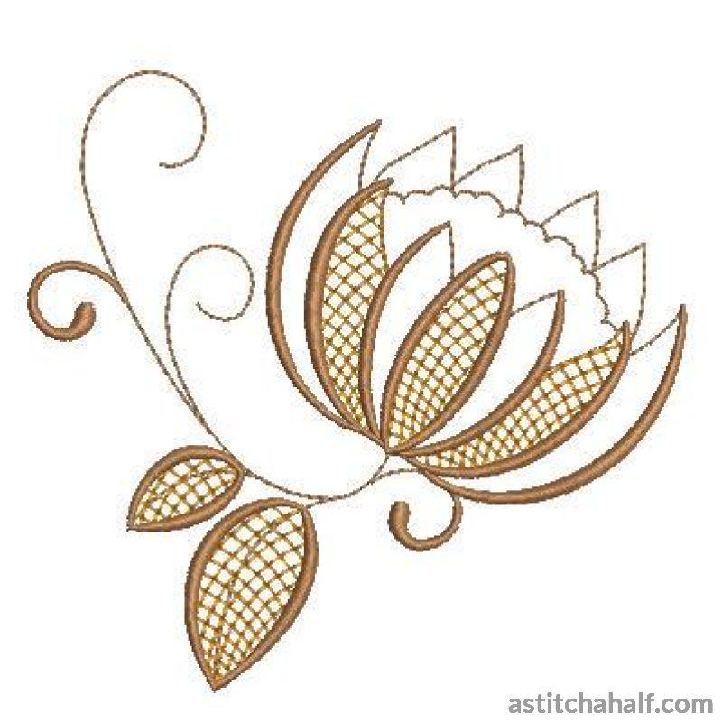 Protea in Vogue - aStitch aHalf