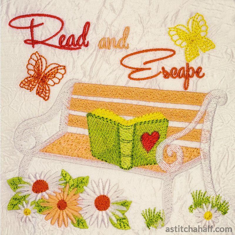 Read and Escape Garden Seat - aStitch aHalf