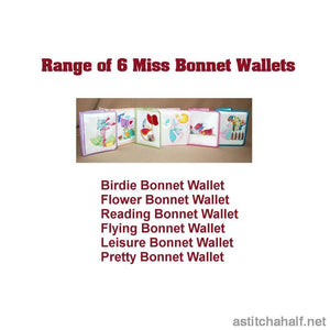 Reading Bonnet Wallet - a-stitch-a-half
